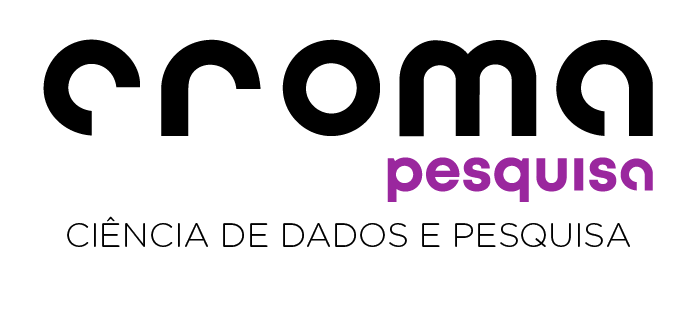 Logotipo Croma Pesquisa com a assinatura “Ciência de Dados e Pesquisa”.